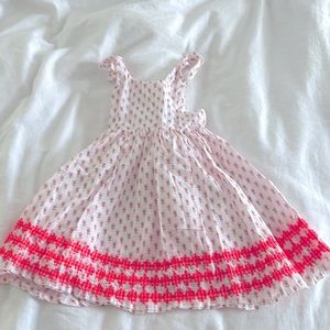 Mini Boden summer dress with cross cross back. Size 2-3y